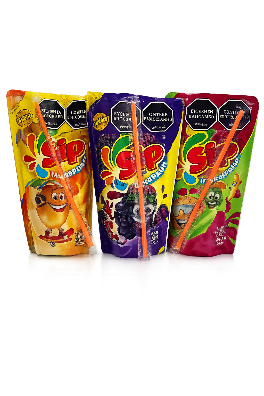 JUGO SIP SURTIDO EN BOLSA, DISPLAY X 24