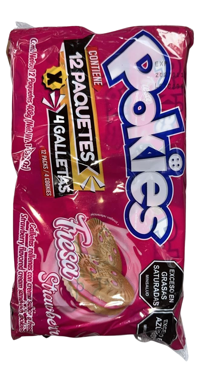 GALLETA CREMA POKIS FRESA